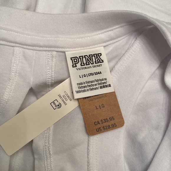 Pink palm tree shine legging set size l - Picture 8 of 14